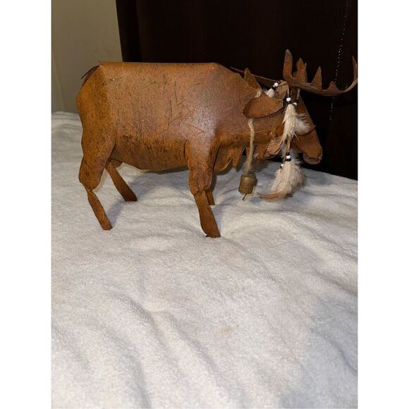 Handmade Rustic metal moose collectible - Picture 1 of 9